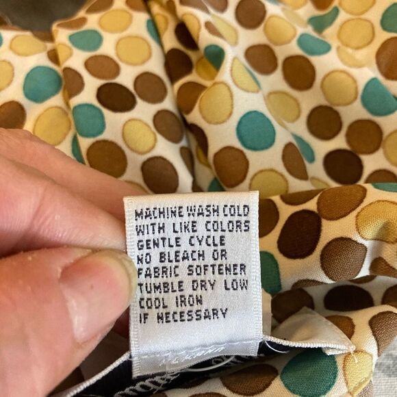 Judith Hart Vintage Mod Retro blouse in 70s palette w/ oval buttons long cuffs🌷 - Picture 10 of 10